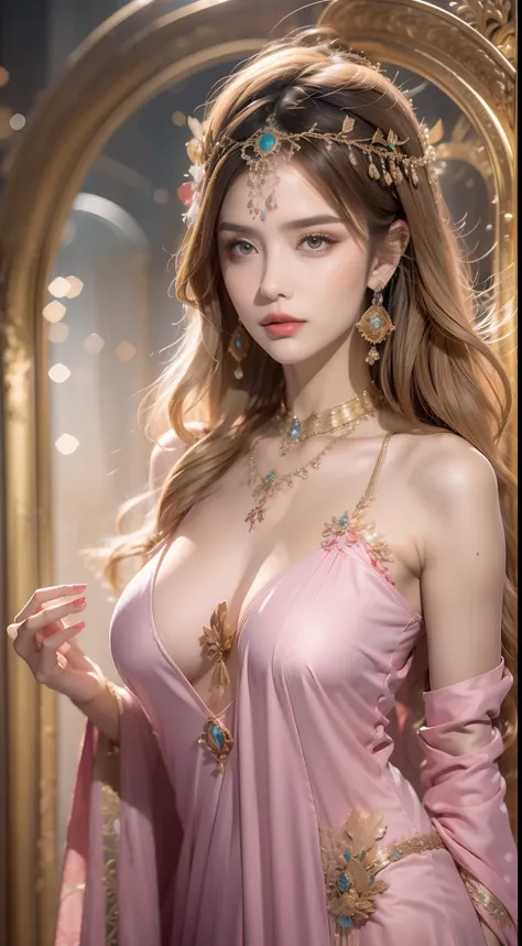 1 fille de 20 ans, extremely Beautiful full caftan outfit Pink and purple silk dress with neckline,nombreuses couleurs, Long slim nightgown for woman with many sexy black lace details, Legend of the Goddess, Symbol of the goddess, Beautiful glitter style g...