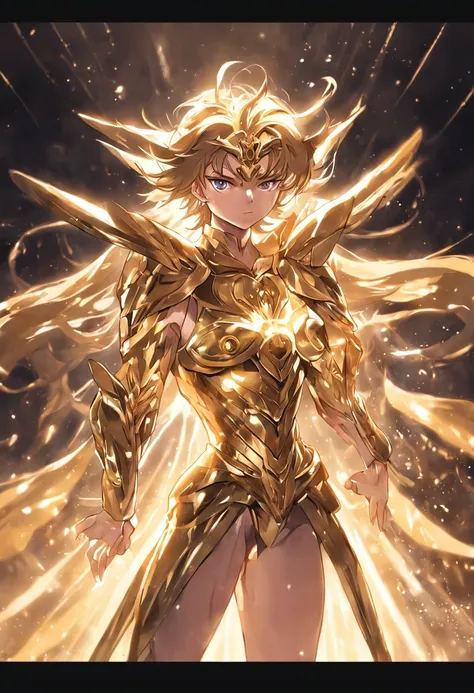 Virgo Golden Saint Seiya，Full body like，combats，Close-up，of a real，Facial features are carefully depicted，Realistic skin texture，Dark style，depth of fields，high light，Real light，Ray traching，oc rendered，Hyper-realistic，best qualtiy，8K，Works of masters，supe...