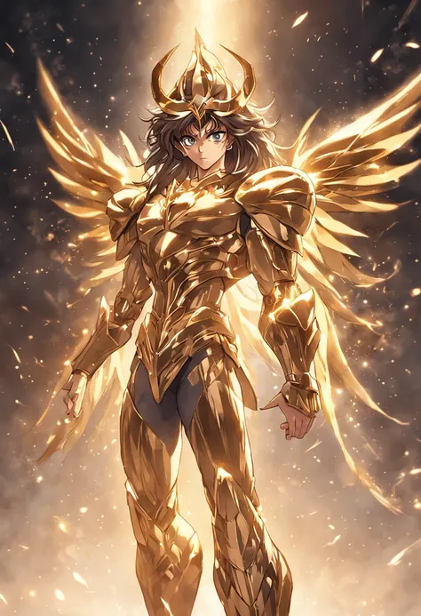 Libra Gold Saint Seiya，Full body like，combats，Close-up，of a real，Facial features are carefully depicted，Realistic skin texture，Dark style，depth of fields，high light，Real light，Ray traching，oc rendered，Hyper-realistic，best qualtiy，8K，Works of masters，super-...