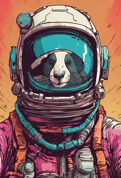 Create an image of an astronaut with Koalas head without a helmet