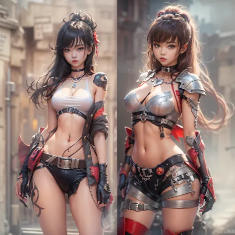 ((​masterpiece:1.4)、(top-quality:1.4)、(reallistic:1.7))、Dirty pair、Sexy Duo、Super sexy daughter、Super beautiful girl、((2girls:1.4))、Shiny natural skin texture、Glossy luxury latex、Luxury Latex Bodysuit、By Luis Royo、age19、Super Ultra Ultra Bikini、(Two arms:1...