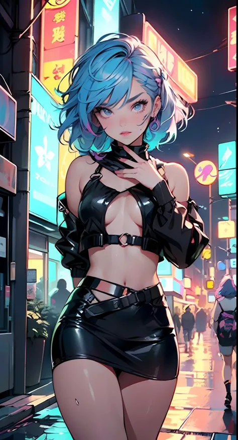 cute little cartoon loli,(((little loli,small tiny body,petite))),(((6 years old))),((extremely cute and beautiful liquid paint hair haired anime girl walking down the street)),

(((flat chest))),saggy breasts,short hair,(((liquid paint hair:1.1,neon purpl...