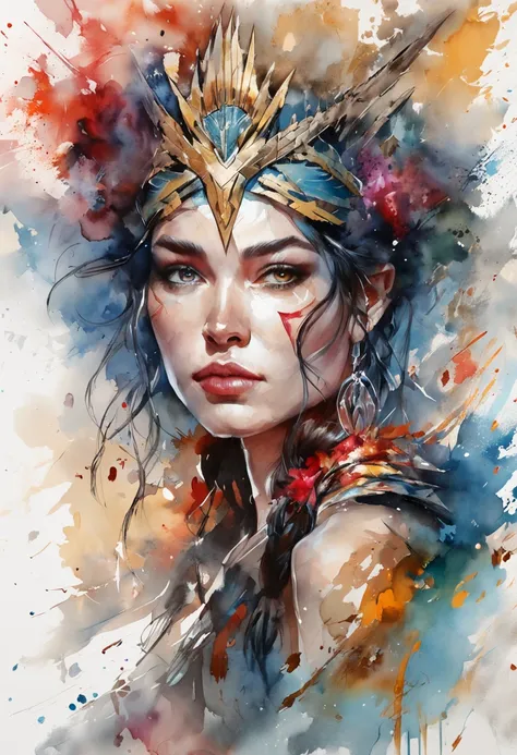 Carne Griffiths and Wadim Kashin have created an awe-inspiring digital painting of the character Wonder Woman with abstract beauty. Her full body focused on the camera, approaching perfection with a dynamic pose. The moonlight highlights her smooth skin in...