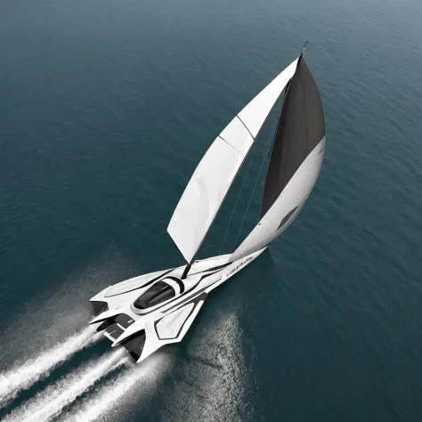 ((concept art)),(((melhor qualidade)),(folha de design de RACING SAIL FUTURISTICO , WITH Foil FOR HYDRODYNAMICS , mesmo BARCO, frente, lado, costas), 插圖, ARTE CONCEITUAL 1 BARCO, SKETCH, Drawn in pencil, PROTOTYPE DESIGN ( fundo branco: 1.3)