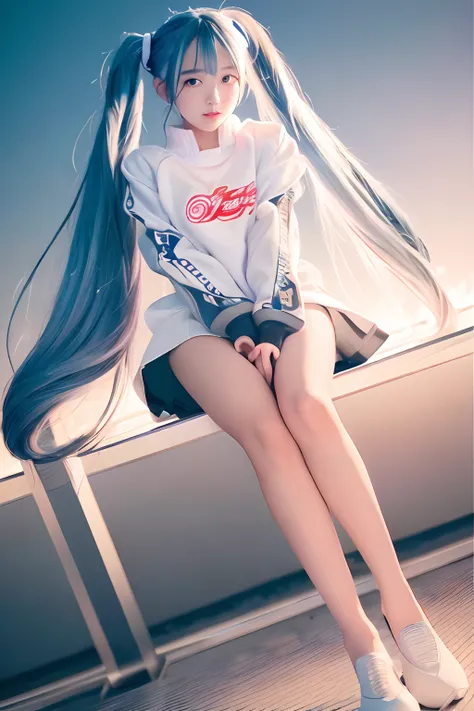 winc、Close one eye、miku hatsune、Official art, ​masterpiece, Sharp Focus, (Beautiful gorgeous cute korean woman:1.3), (Beautiful cute korean woman:1.3), Korean  beauty, Delicate Beautiful Hair and Eyes and Face, realisitic, ultra-detailliert, a beauty girl,...