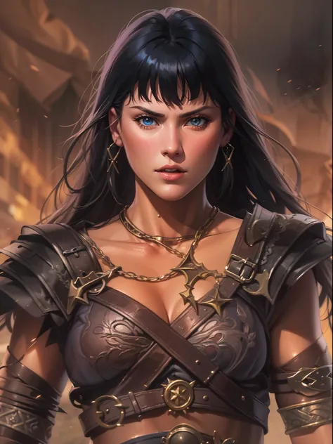 "(Xena The Warrior Princess, UHD, dark fantasy)"