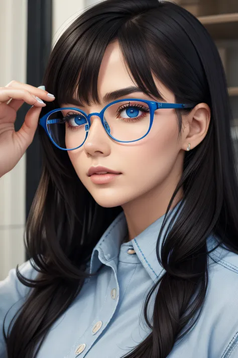 Accessories:EX Glasses, Eyes:Blue