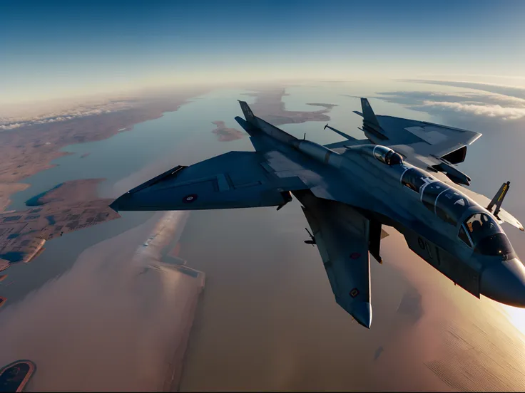 el piloto sostiene un casco de combate en la mano en el asfalto.，get ready to board a high-tech flying fighter jet，science ficti...