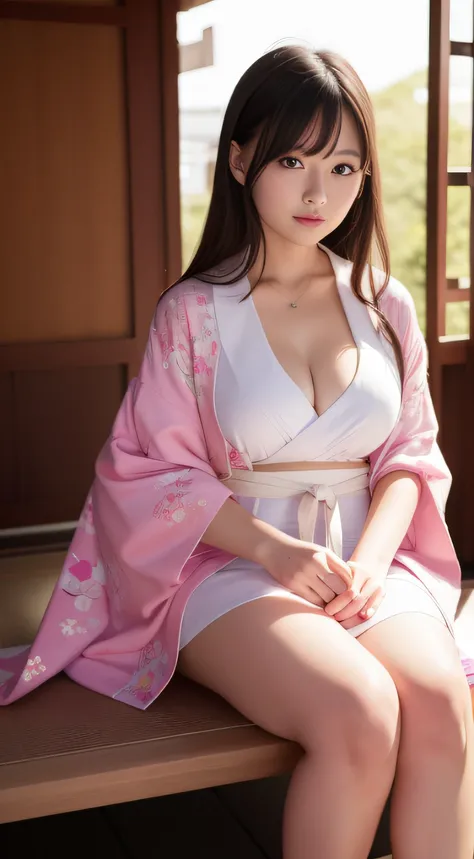 hightquality、​masterpiece、ultra res、a beauty girl、Beautiful girl face、cute girl face、kimono、wearing kimonos、full bodyesbian、Famous actresses of Japan、very beautiful face、A sexy