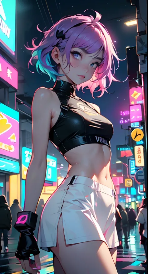 cute little cartoon loli,(((little loli,small tiny body,petite))),(((6 years old))),((extremely cute and beautiful liquid paint hair haired anime girl walking down the street)),

(((flat chest))),saggy breasts,short hair,(((liquid paint hair:1.1,neon purpl...