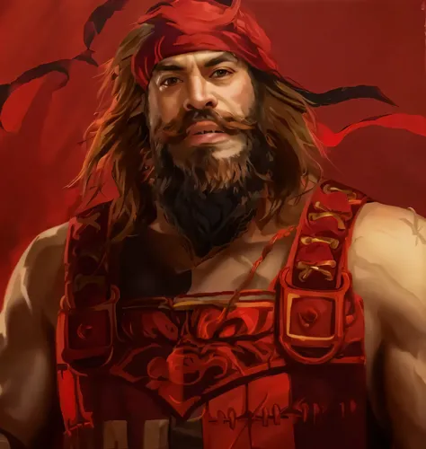 Man with beard and red bandana