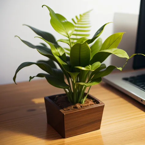 fronds、Placed on the desk