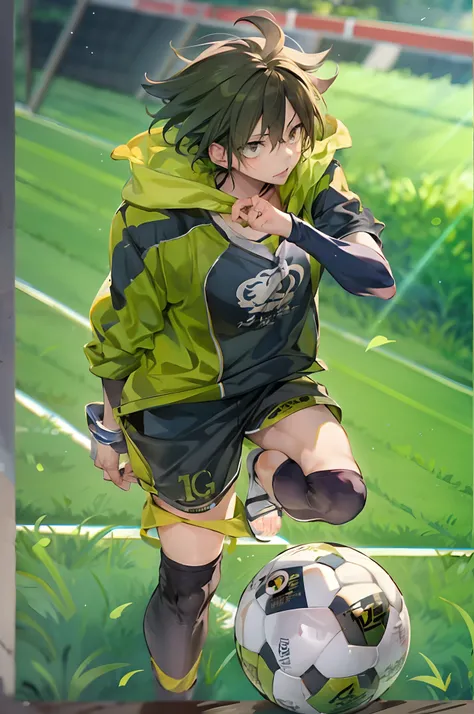 Menina anime chutando uma bola de futebol em um campo de futebol, Kentaro Miura estilo de arte, kentaro miura manga art style, trending on artstation pixiv, arte anime de alta qualidade, Fukaya Yuichiro, shigenori soejima illustration, Marin Kitagawa Fanar...