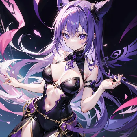 A puppet girl with purple runes engraved on her body