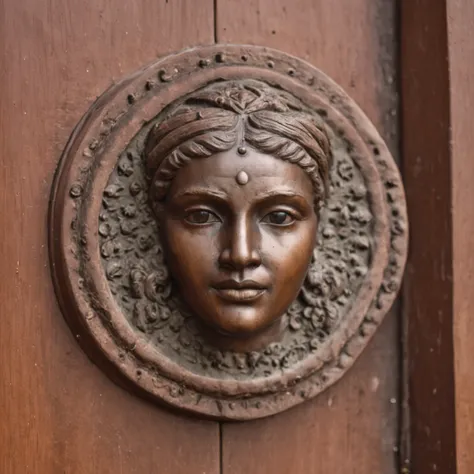 faces on elegant doors