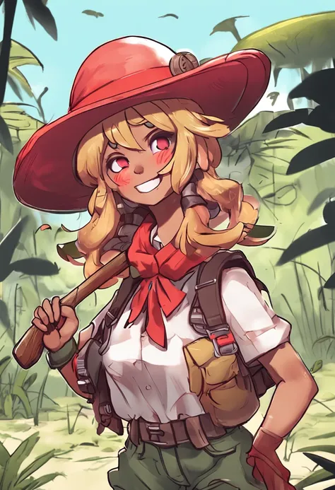 Chica de dibujos animados con sombrero y red de pesca, ((Shary)) Chica entrenadora de insectos, Usando un pescador 🧥, protagonista femenina 👀 :8, Chihiro! Fujisaki, Exploradora Femenina Mini Chica Linda, Fanart, Fanart oficial, Fanart de alta calidad, Pers...