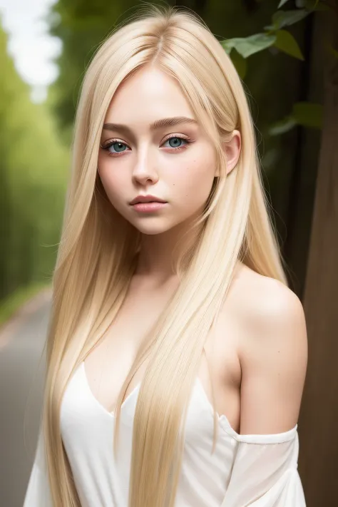 a realistic woman with long blonde hair portrait sophie mudd, portrait of annasophia robb, handsome face and beautiful face, gorgeous female jade tailor