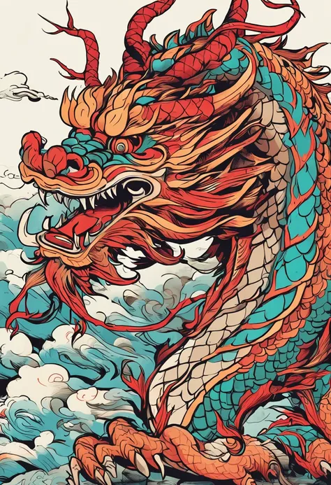 Traditional Chinese characteristics - dragon culture，The majestic and majestic dragon-shaped image is brought to the extreme。