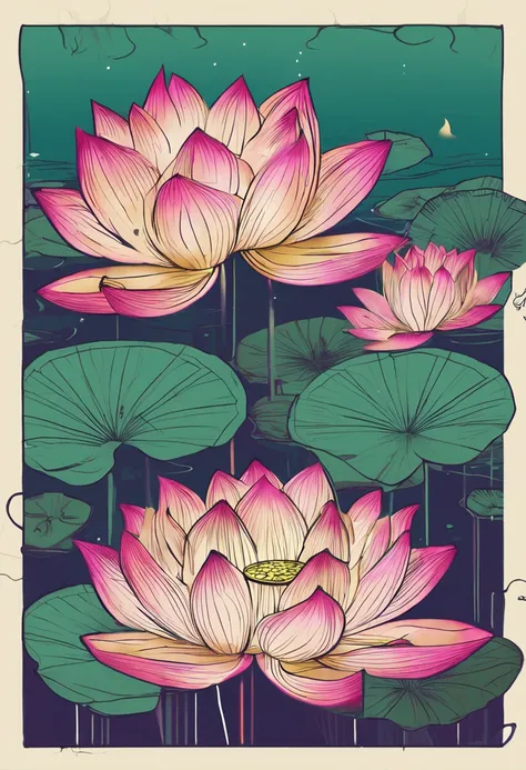 lotus flower，probity，Background with，Simple