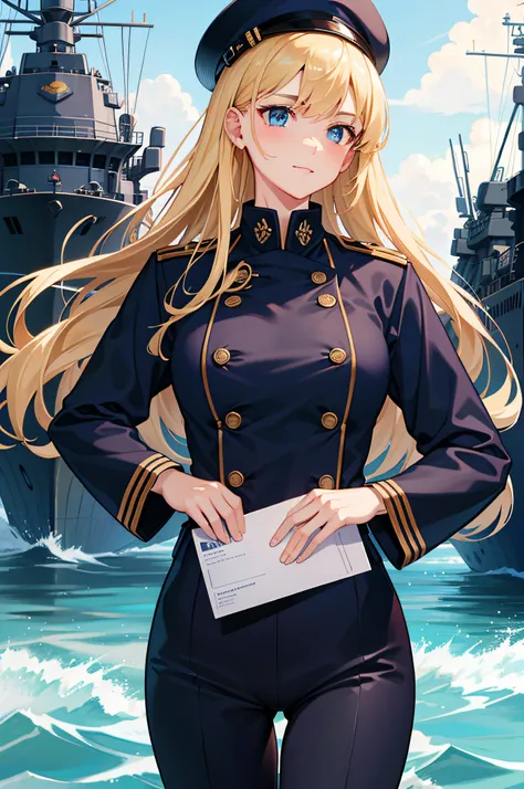 Masterpiece, Best quality, Navy uniform，warships