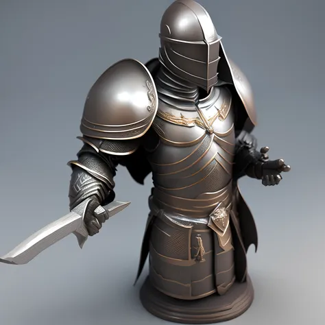 3d kni
knight statue