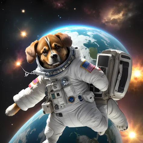 Astronaut dog