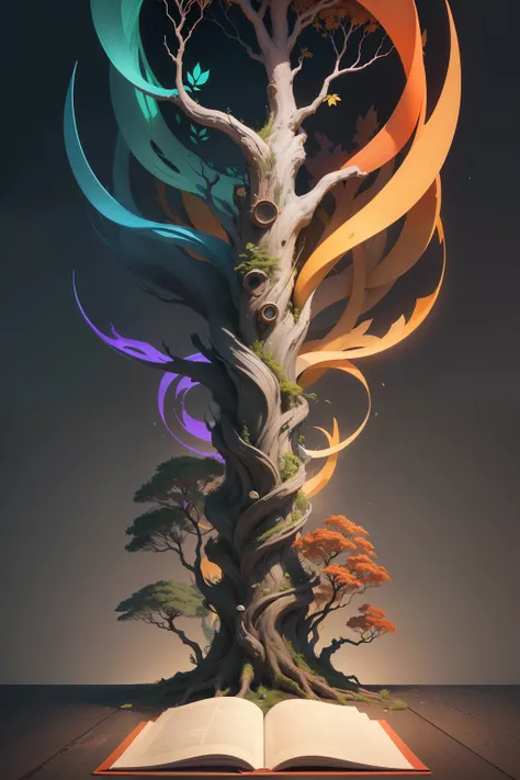 In the depicted scene, a stylized tree stands as the protagonist. Its solid, rooted trunk conveys stability, while deep roots plunge into the land of knowledge. From its main nodes, branches extend in various directions, each marking a distinct academic ar...