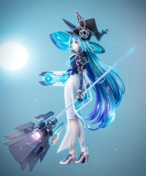 anime mechanical witch close-up, cute anime mechanical witch, anime style. 8k, beautiful anime mechanical witch, very beautiful ...