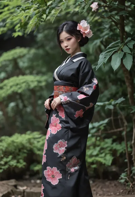 Gabungkan keindahan budaya Jepang dengan estetika futuristik cyberpunk dalam desain baju yang unik. Eksplorasi konsep ini dalam gambar atau kata-kata, menggabungkan elemen tradisional Jepang seperti kimono, motif bunga Sakura, dan tata letak yang rapi deng...