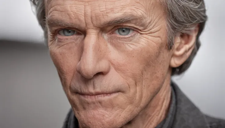 closeup of Clint Eastwood in San Francisco, looking at viewers, facing viewers, (eye contact with camera), looking at camera, colorful, perfect drawing, perfectly drawn face, high quality, cinematic quality, clear details, high definition, high resolution,...