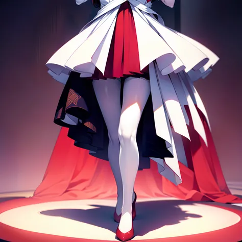 Mismaru towered，The bee waist is light and graceful，The body is graceful and curvy，The skin is delicate and white，White in red，Its really graceful！Wears a dark OL suit，Flesh-colored crystal stockings wrapped around smooth white calves，The round legs in her...