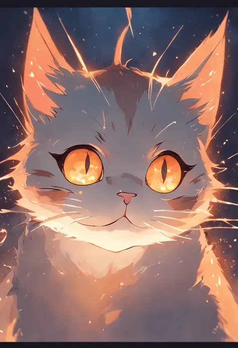 Cat with a golden crown Very detailed shining eyes Modern anime style art cute and energetic details ear cat portrait Makoto Shinkai Studio Ghibli Studio Key Hideaki Anno Saki Michan Stanley Art Germ Liu Rosrest James Jean Mark Simonetti Elegant highly det...