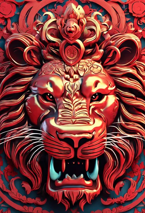 lion head china moon festival