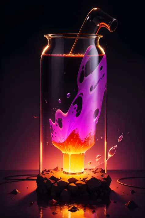 lava lamp，Floating matter