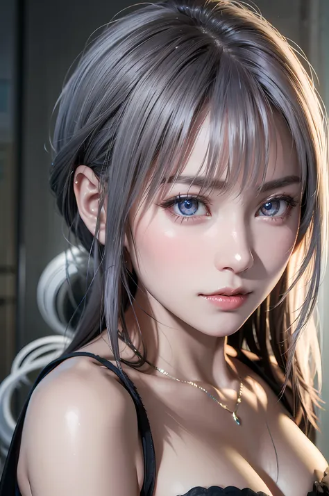 top-quality、8K Masterpiece、超A high resolution、(Photorealsitic:1.3)、Raw photo、女の子1人、silver white hair、glowy skin、1 Cyberpunk Super Beautiful Soldier、((super realistic details))、portlate、globalillumination、Shadow、octan render、8K、ultrasharp、beauty breast、Raw ...