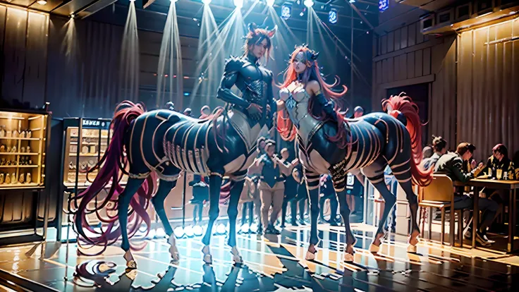 In the beautiful illustration of this super-grand scene，The ultra-long-range lens is shown（Eight unique centaur characters9.9），They all have their own characteristics，Vivid and interesting。Radiant angelic centaurs from the heavenly realm，To the hellish cen...