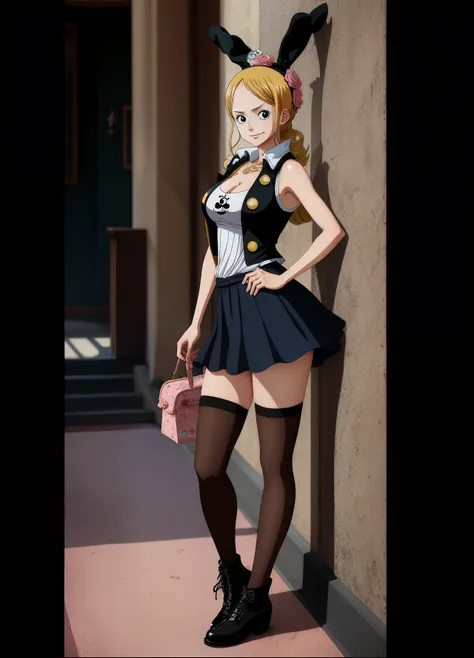 One Piece Lady Emperor wears bunny girl clothes