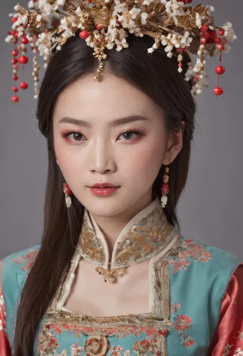 （wide angles，Ultra HD details，Masterpiece, hyper HD, Super detail, High details, Best quality, A high resolution,  Award-Awarded, Award-Awarded, 8K，），（Chinese Song Dynasty beauty dancing in skirt），（anatomy correct，Korean star face，The hands and face are ve...