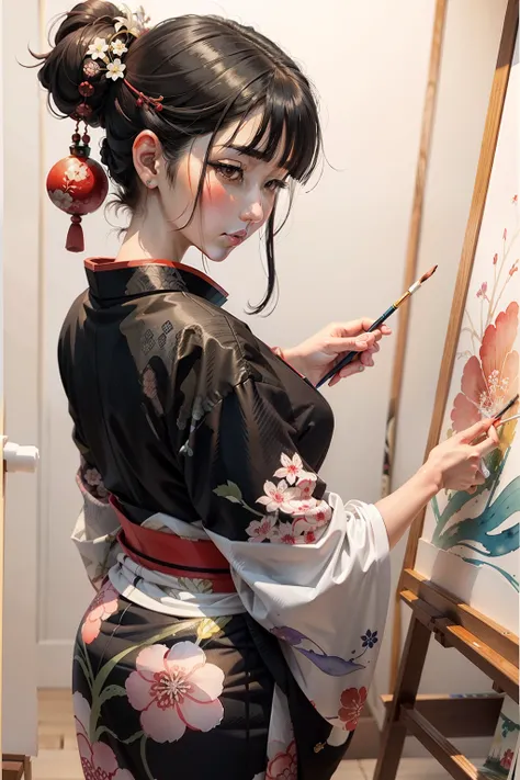 ukiyoe painting　watercolor paiting