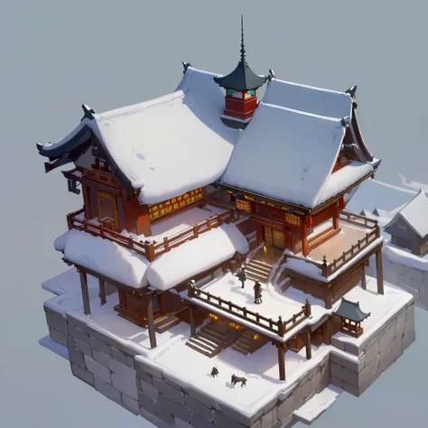 (isometric:1.5), (masterpiece, top quality, best quality, official art, beautiful and aesthetic:1.2),(16k, best quality, masterpiece:1.2),architecture, [:(black background:1.5):30],, east asian architecture, (simple background:1.5), scenery, no humans, sta...