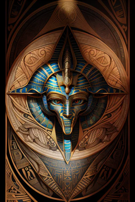 (Egyptian Wadjet:1.2), (colorido:1.2), Hans Giger, (zentangle:1.2), granulado, extremamente detalhado, detalhes intrincados, dynamic lighting, fotorrealista, luz natural, baixo h, obra prima, detalhado 8k