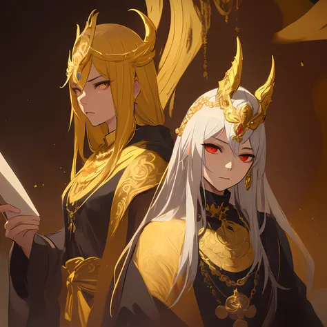 there is a man wearing a mask and a gold necklace, golden mask, gold mask, a man wearing golden mask, artwork in the style of guweiz, guweiz masterpiece, trending on artstation pixiv, a beautiful artwork illustration, stunning digital illustration, guweiz ...