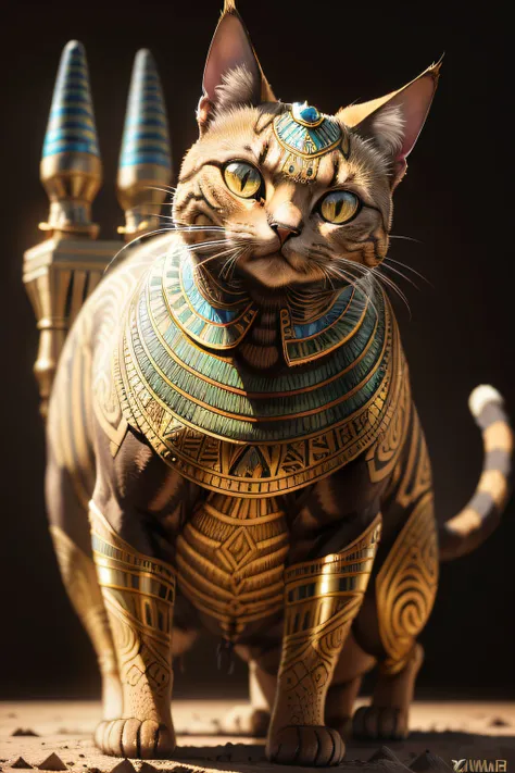 biomachine:1.3, (Egyptian gato art:1.2), (colorido:1.2), dourado, ouro, Hans Giger, (zentangle:1.2), granulado, extremamente detalhado, detalhes intrincados, dynamic lighting, fotorrealista, luz natural, baixo h, obra prima, detalhado 8k