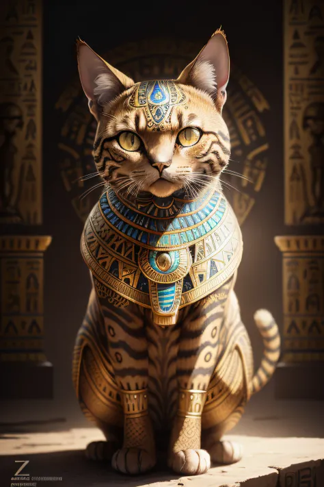 biomachine:1.3, (Egyptian gato art:1.2), (colorido:1.2), dourado, ouro, Hans Giger, (zentangle:1.2), granulado, extremamente detalhado, detalhes intrincados, dynamic lighting, fotorrealista, luz natural, baixo h, obra prima, detalhado 8k