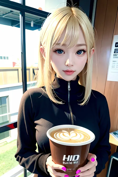 Blonde Beauty、UHD、Fashionable、Desportivo、wholesome、sano、jaket、cafes、Turn to this