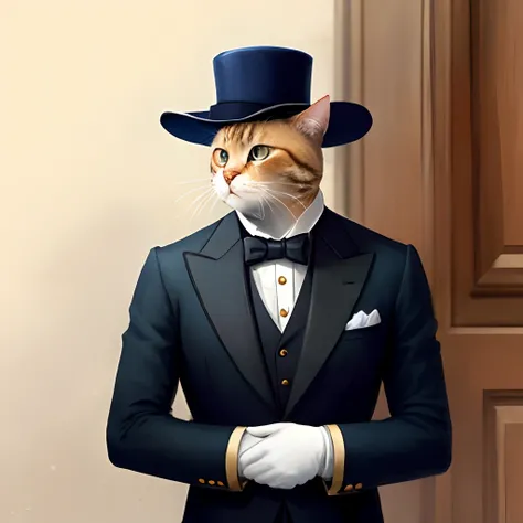 Gentlemanly cat