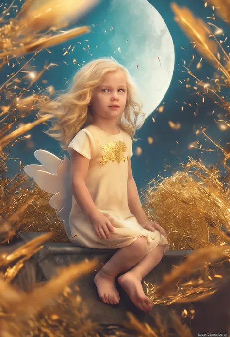 BLONDE CHILDREN GOLDEN ANGEL GIRL.