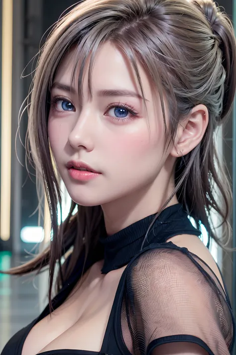 top-quality、8K Masterpiece、超A high resolution、(Photorealsitic:1.3)、Raw photo、女の子1人、silver white hair、glowy skin、1 Cyberpunk Super Beautiful Soldier、((super realistic details))、portlate、globalillumination、Shadow、octan render、8K、ultrasharp、beauty breast、Raw ...