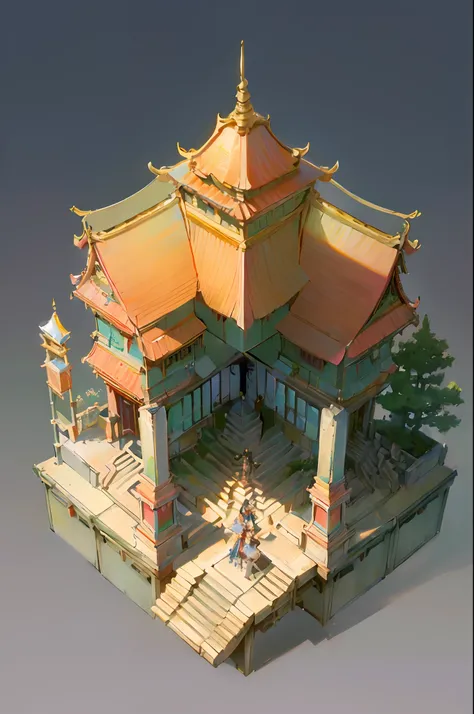 [:(black background:1.5):40],(isometric:1.5), (masterpiece, top quality, best quality, official art, beautiful and aesthetic:1.2),(16k, best quality, masterpiece:1.2),architecture,  east asian architecture, (simple background:1.5), scenery, no humans, stai...