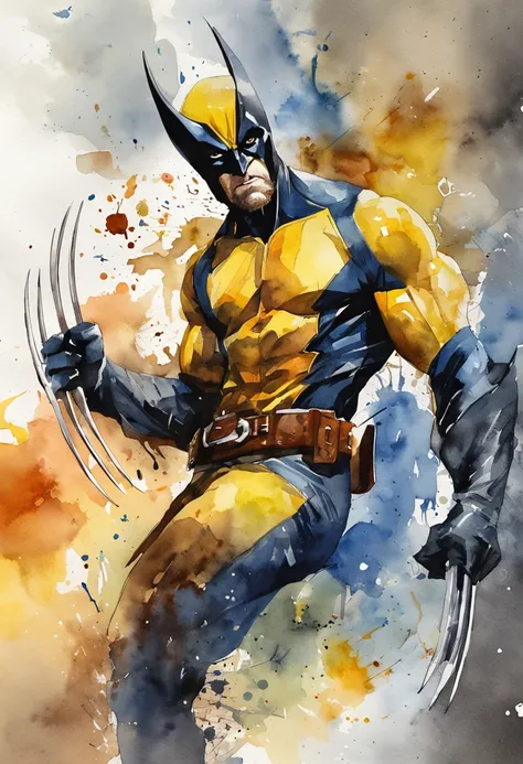 foto do wolverine da Marvel do lado de fora da cidade 17, chuvoso, rtx, octano, irreal